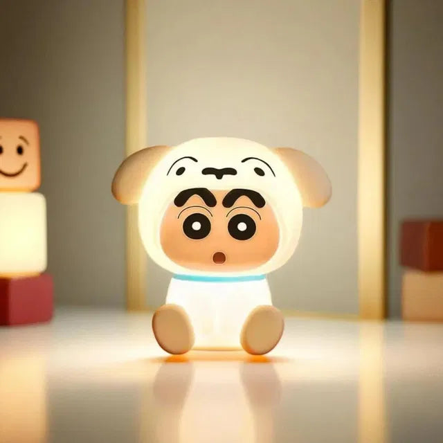 Cute Shinchan Shiro LED Night Light Lamp