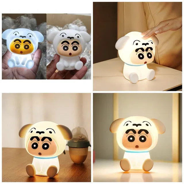Cute Shinchan Shiro LED Night Light Lamp