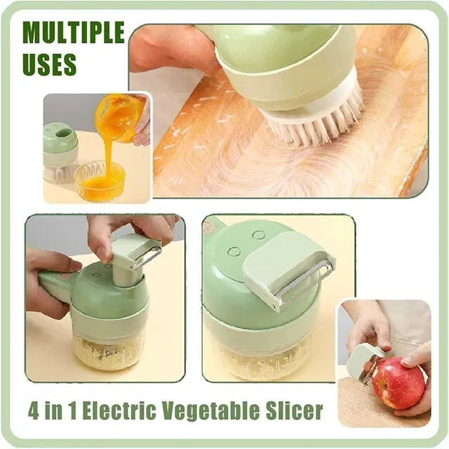 VeggieCut Pro: 4-in-1 Electric Cutter